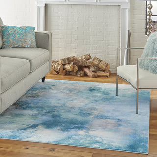 Le Reve LER02 Seafoam Area Rug by Nourison Room Image