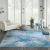 Nourison Le Reve LER02 Seafoam Area Rug Room Image Feature