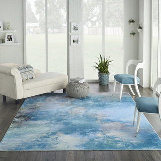 Nourison Le Reve LER02 Seafoam Area Rug Room Image Feature