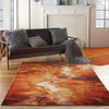 Nourison Le Reve LER05 Red Flame Area Rug Room Image Feature