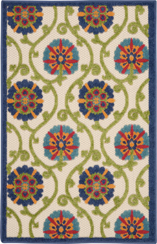 Aloha ALH19 Blue/Multicolor Area Rug by Nourison main image