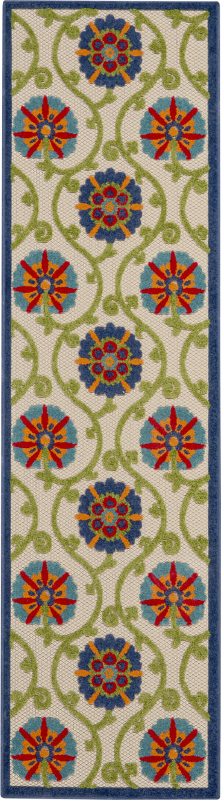 Nourison  Aloha ALH19 Blue/Multicolor Area Rug Runner