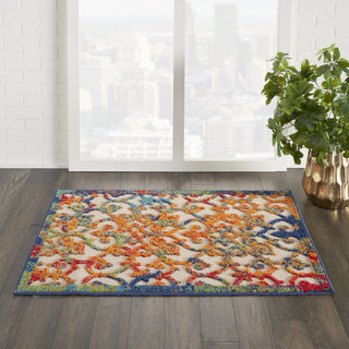 Aloha ALH21 Multicolor Area Rug by Nourison Texture Image