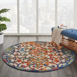 Aloha ALH21 Multicolor Area Rug by Nourison Texture Image