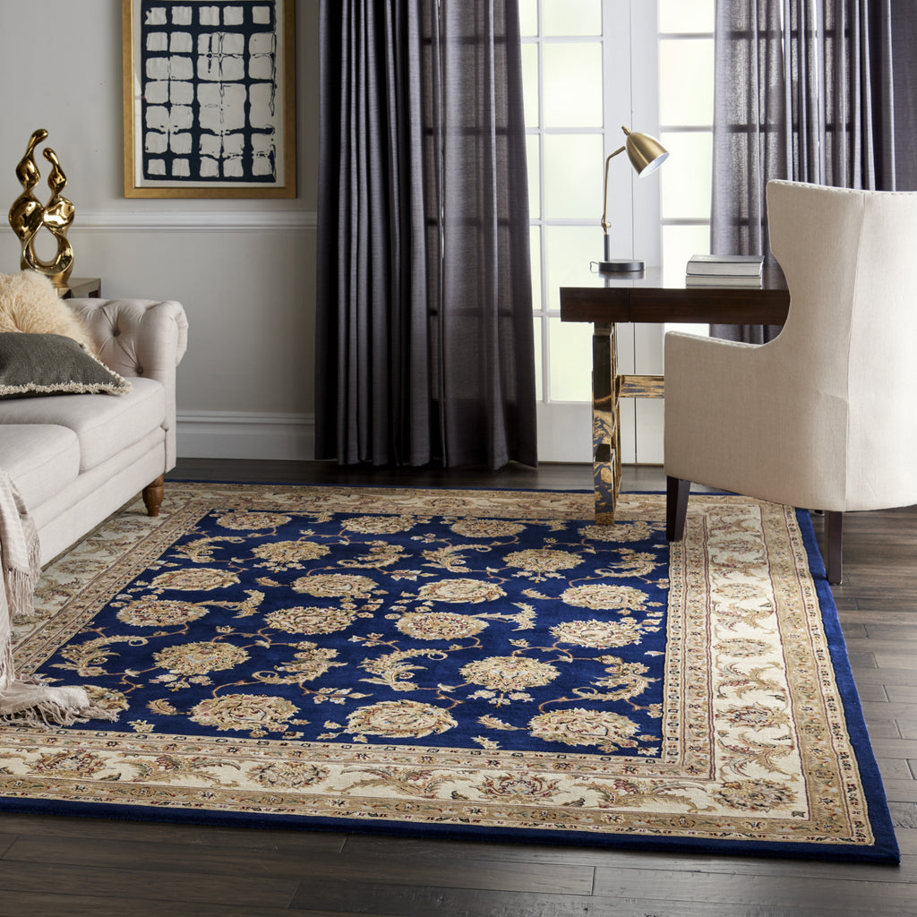 2000 2022 Navy Area Rug by Nourison Room Scene Featured
