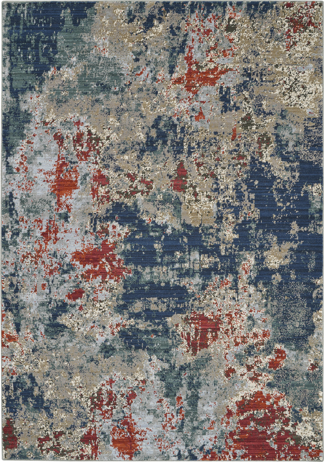 Nourison Artworks ATW02 Seafoam/Brick Area Rug – Incredible Rugs and Decor