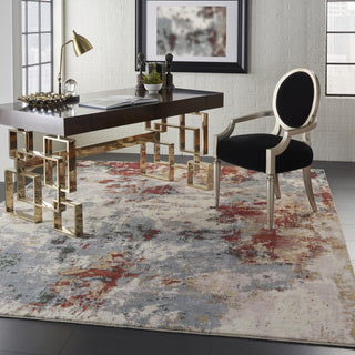 Nourison Artworks ATW01 Slate Multi Area Rug Room Image Feature