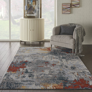 Artworks ATW03 Slate/Brick Area Rug by Nourison Room Image