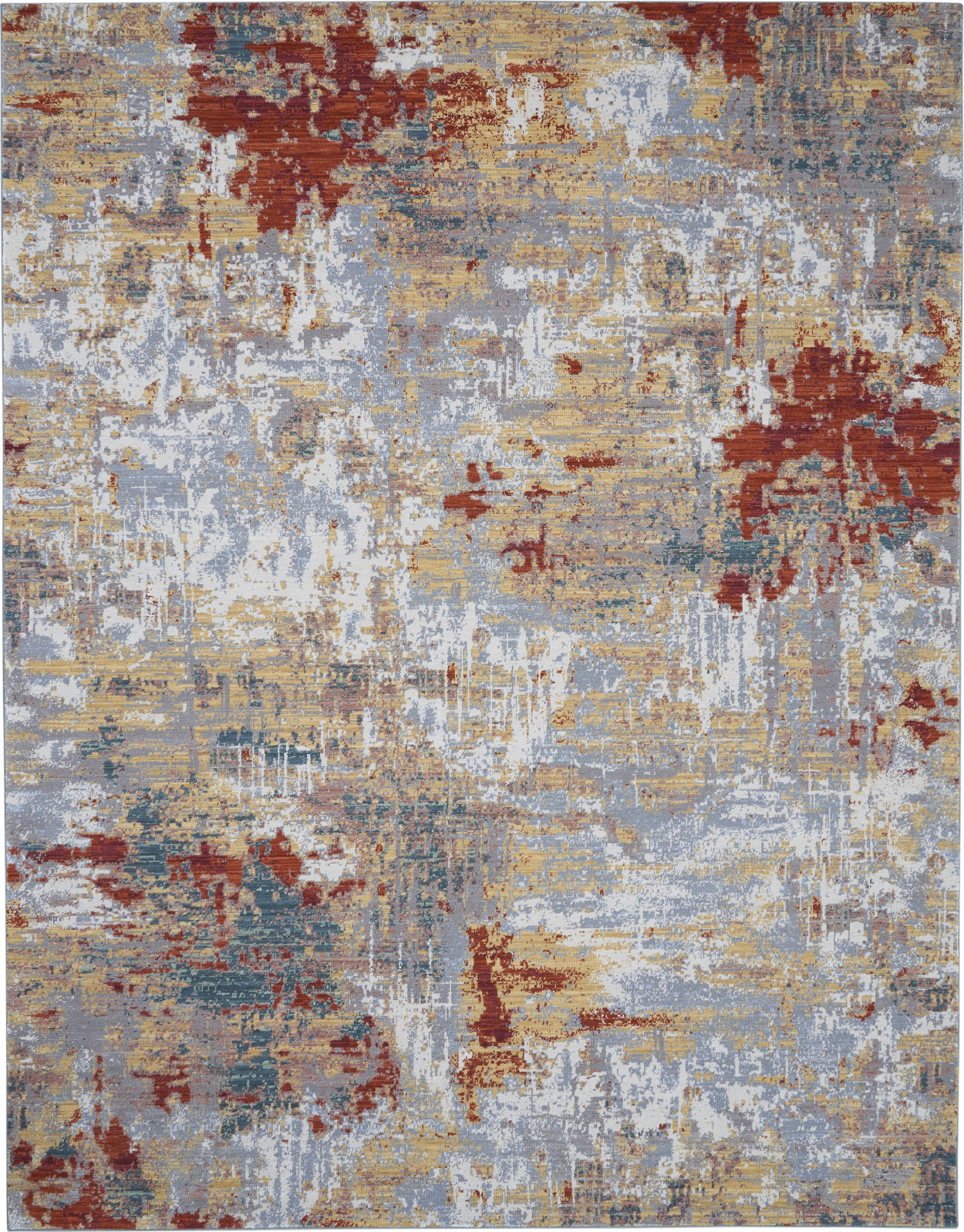 Artworks ATW03 Silver/Grey/Yellow Area Rug by Nourison main image