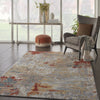 Artworks ATW03 Silver/Grey/Yellow Area Rug by Nourison Room Image