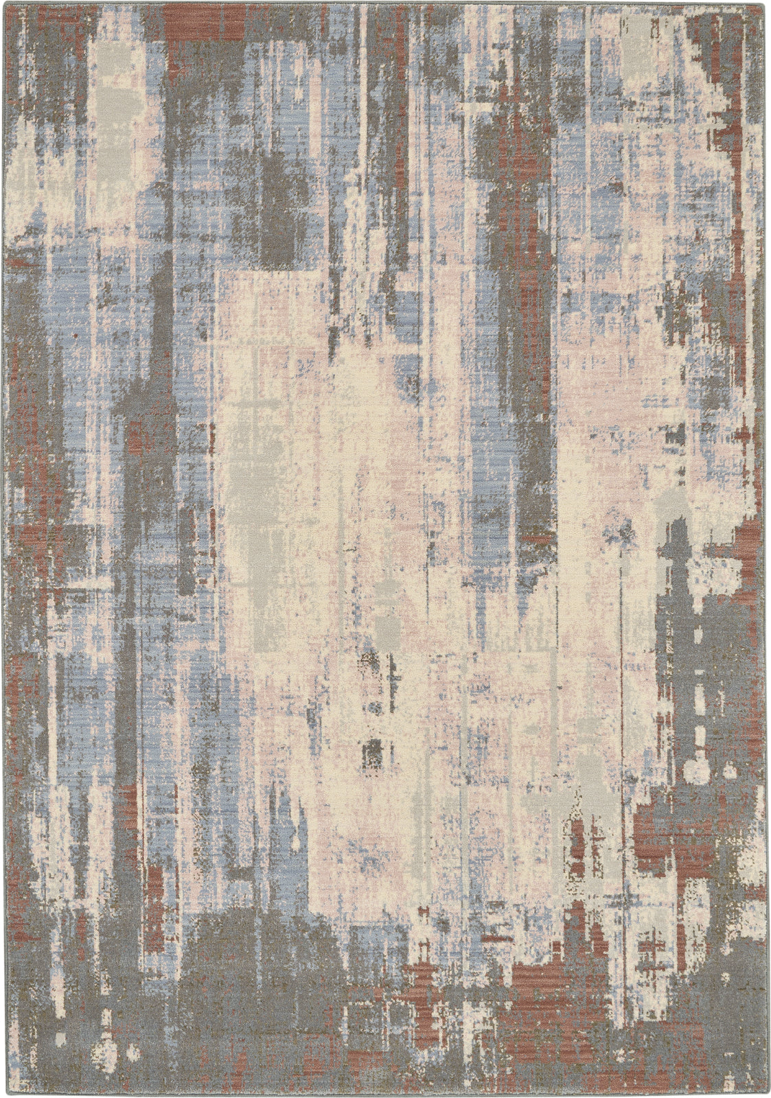 Nourison Artworks ATW02 Seafoam/Brick Area Rug – Incredible Rugs and Decor