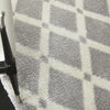 Diamond Trellis Shag DMT01 Grey/Ivory Area Rug by Nourison Detail Image