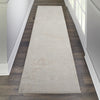 Sleek Textures SLE01 Ivory/Grey Area Rug by Nourison Texture Image