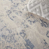 Sleek Textures SLE02 Blue/Cream Area Rug by Nourison Detail Image