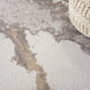 Sleek Textures SLE03 Brown/Ivory Area Rug by Nourison Detail Image
