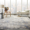 Sleek Textures SLE04 Blue/Ivory/Grey Area Rug by Nourison Texture Image Feature