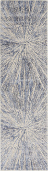 Sleek Textures SLE05 Blue/Grey Area Rug by Nourison