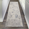 Sleek Textures SLE06 Ivory/Grey Area Rug by Nourison Texture Image