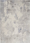 Sleek Textures SLE06 Ivory/Grey Area Rug by Nourison