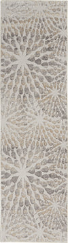 Sleek Textures SLE07 Ivory/Beige Area Rug by Nourison