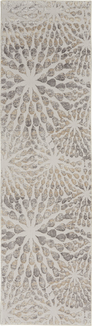 Sleek Textures SLE07 Ivory/Beige Area Rug by Nourison