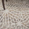 Sleek Textures SLE07 Ivory/Beige Area Rug by Nourison Detail Image