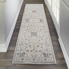 Sleek Textures SLE08 Ivory/Grey Area Rug by Nourison Texture Image