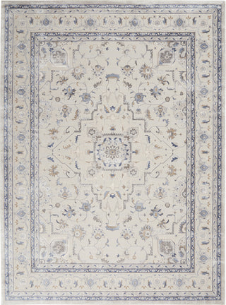 Sleek Textures SLE08 Ivory/Grey Area Rug by Nourison