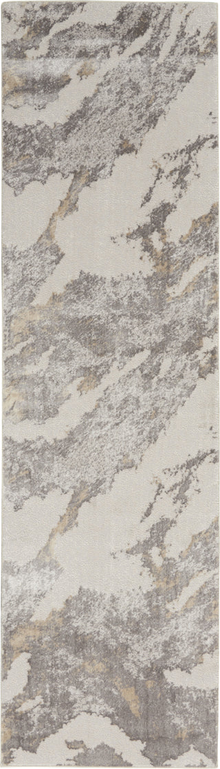 Sleek Textures SLE03 Brown/Ivory Area Rug by Nourison