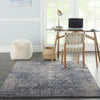 Nourison KI38 Moroccan Celebration KI3M1 Slate Area Rug by Kathy Ireland Room Scene Feature