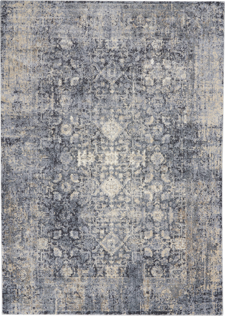 Nourison KI38 Moroccan Celebration KI3M1 Slate Area Rug 5 X 8