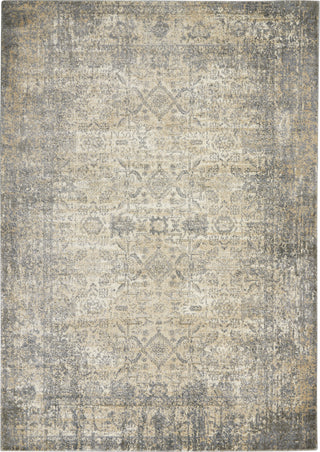 Nourison KI38 Moroccan Celebration KI3M1 Ivory/Slate Area Rug