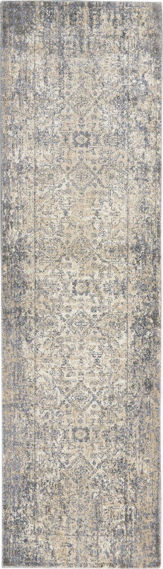 Nourison KI38 Moroccan Celebration KI3M1 Ivory/Slate Area Rug