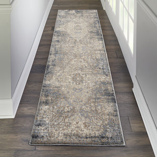 Nourison KI38 Moroccan Celebration KI3M2 Grey/Slate Area Rug by Kathy Ireland Texture Image