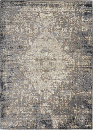 Nourison KI38 Moroccan Celebration KI3M2 Grey/Slate Area Rug