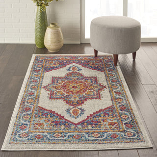 Nourison Persian Vintage PRV01 Ivory/Multi Area Rug Room Image Feature