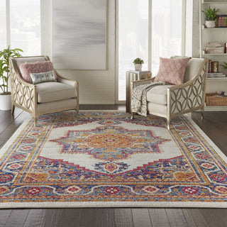 Nourison Persian Vintage PRV01 Ivory/Multi Area Rug Room Image Feature