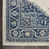 Persian Vintage PRV01 Ivory Blue Area Rug by Nourison Corner Image