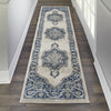 Persian Vintage PRV01 Ivory Blue Area Rug by Nourison Room Image