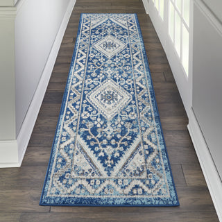 Persian Vintage PRV03 Ivory Blue Area Rug by Nourison Room Image