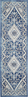 Persian Vintage PRV03 Ivory Blue Area Rug by Nourison main image