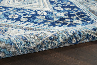 Persian Vintage PRV03 Ivory Blue Area Rug by Nourison Texture Image