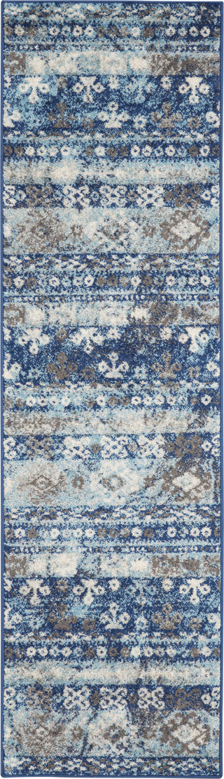 Persian Vintage PRV07 Ivory Blue Area Rug by Nourison main image