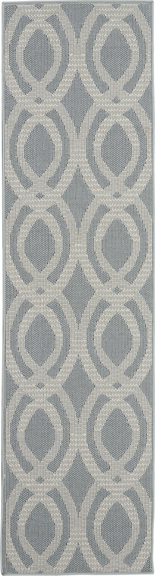 Calabas CLB05 Light Blue/Cream Area Rug by Nourison Main Image