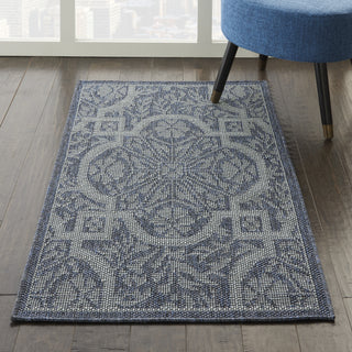 Calabas CLB02 Slate/Light Blue Area Rug by Nourison Main Image