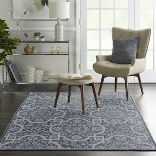 Calabas CLB02 Slate/Light Blue Area Rug by Nourison Main Image