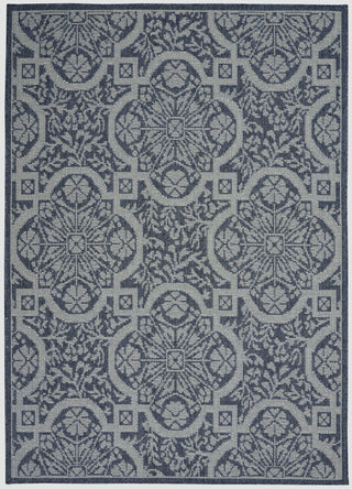 Calabas CLB02 Slate/Light Blue Area Rug by Nourison Main Image