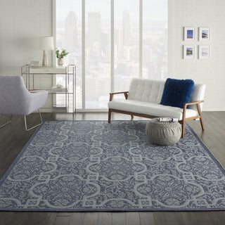 Calabas CLB02 Slate/Light Blue Area Rug by Nourison Main Image