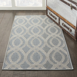 Calabas CLB05 Light Blue/Cream Area Rug by Nourison Main Image