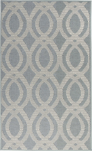 Calabas CLB05 Light Blue/Cream Area Rug by Nourison Main Image